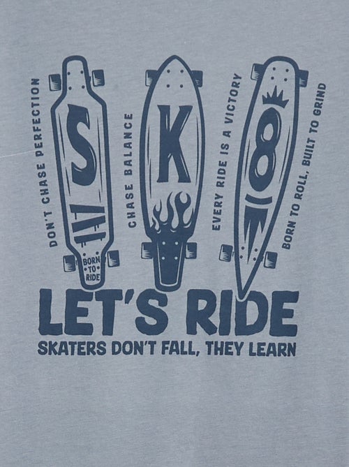 Lange pyjama van jerseystof met print - 2-delig - Kiabi