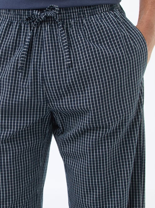 Lange pyjama van popeline - 2-delig - Kiabi