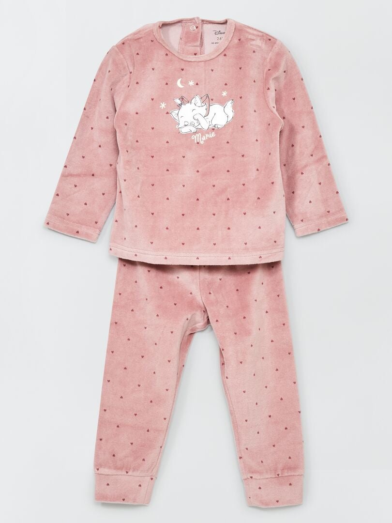 Lange pyjama van velours 'Disney' - 2-delig PAARS - Kiabi
