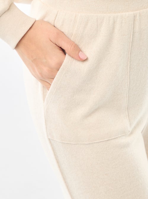 Lange pyjama van warm tricot - 2-delig - Kiabi