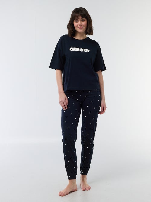 Lange pyjamaset - 2-delig - Kiabi