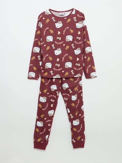 Lange pyjamaset 'Hello Kitty' - 2-delig - Kiabi Lange pyjamaset 'Hello Kitty' - 2-delig - Kiabi