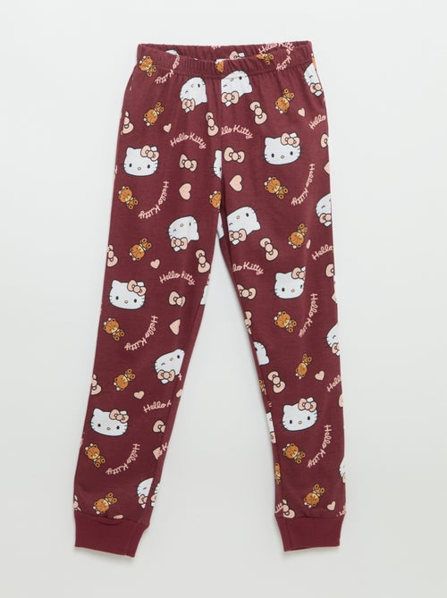 Lange pyjamaset 'Hello Kitty' - 2-delig - Kiabi Lange pyjamaset 'Hello Kitty' - 2-delig - Kiabi