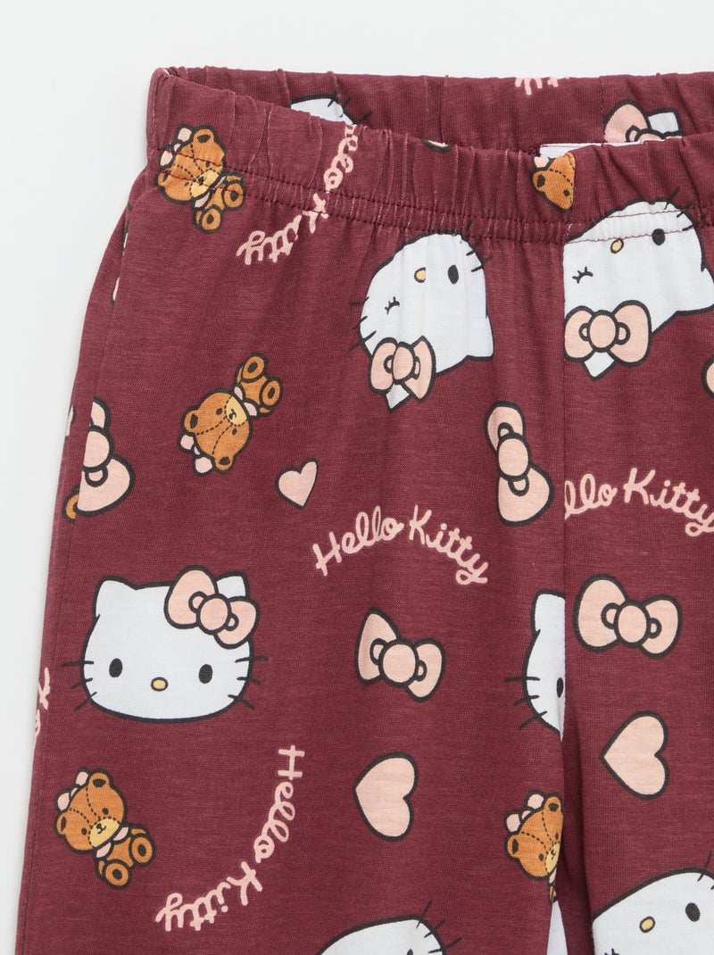 Lange pyjamaset 'Hello Kitty' - 2-delig Rood - Kiabi