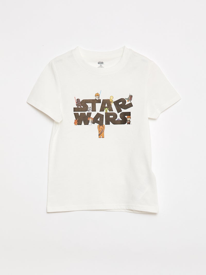 Lange pyjamaset 'Star Wars' - 2-delig Wit - Kiabi