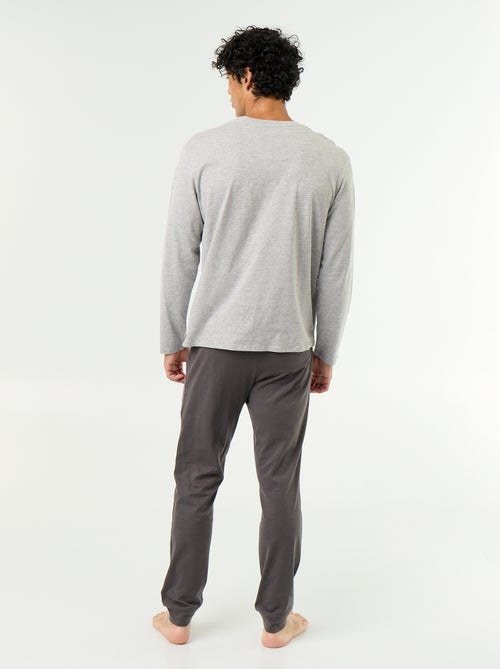 Lange pyjamaset van jersey - 2-delig - Kiabi