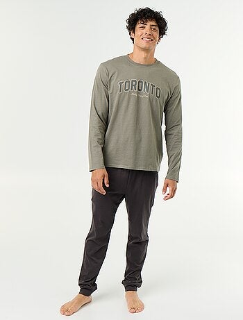 Lange pyjamaset van jersey - 2-delig
