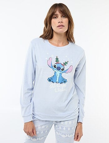 Lange pyjamaset van velours 'Stitch' 'Disney' - 2-delig
