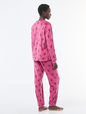 Lange pyjamaset van velours 'Stitch' 'Disney' - 2-delig