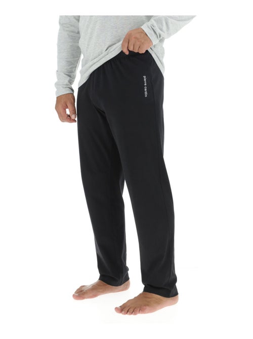Lange pyjamaset voor heren van effen katoen met logo op de borst. - Kiabi Lange pyjamaset voor heren van effen katoen met logo op de borst. - Kiabi
