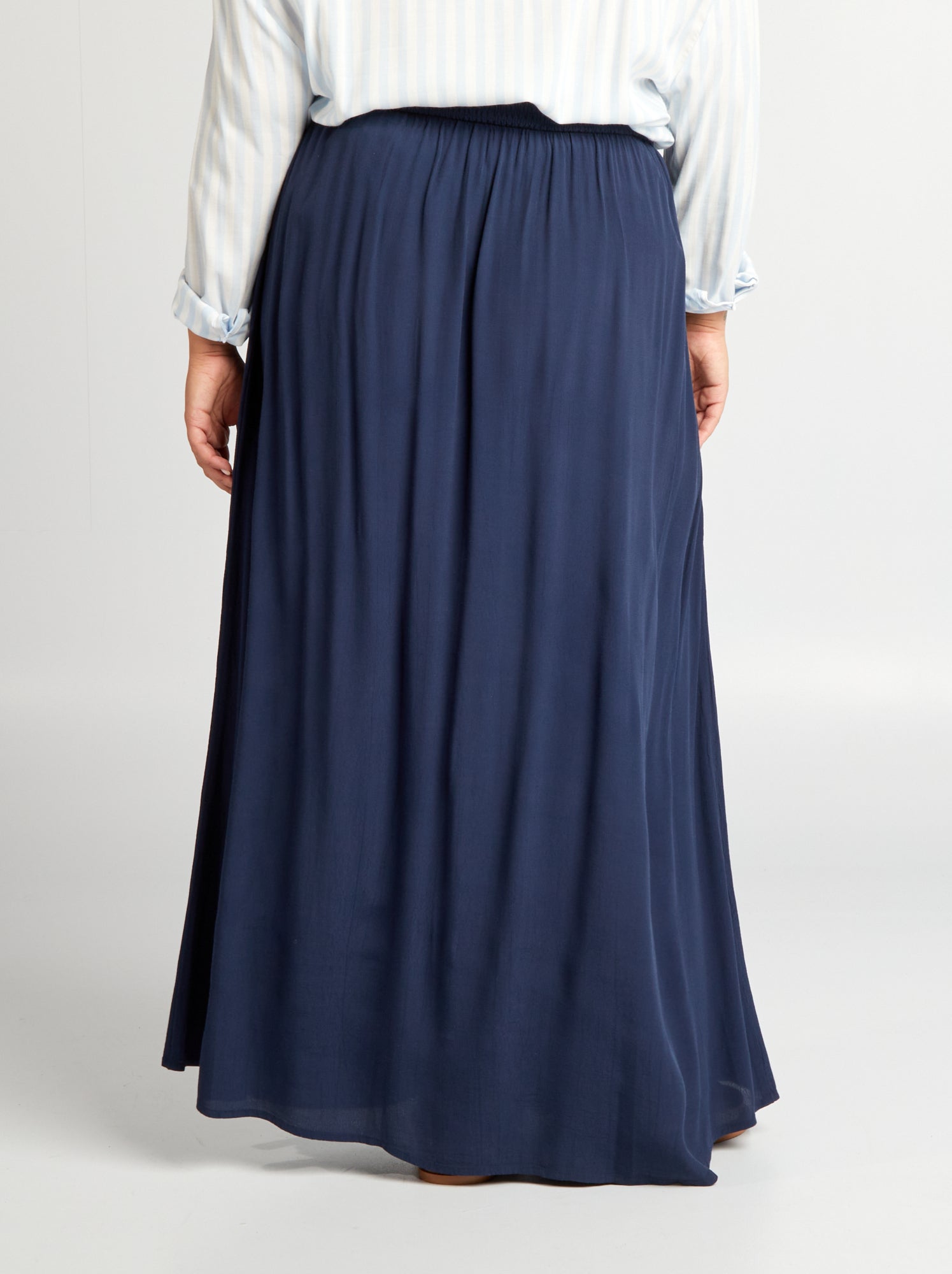 Lange rok blauw best sale