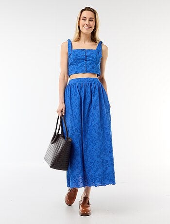 Lange rok met Engels borduurwerk