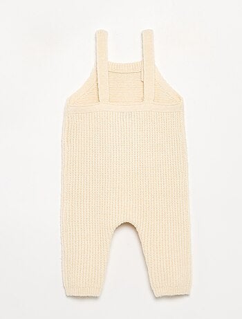Lange salopette van tricot