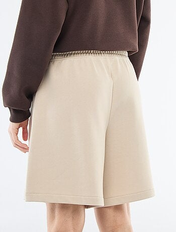 Lange short van french terry