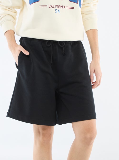 Lange short van french terry - Kiabi