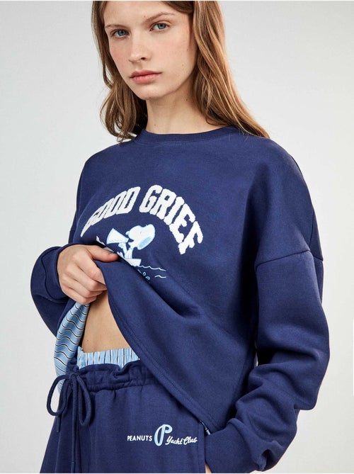 Lange snoopy pyjama in geruwde fleece - Kiabi Lange snoopy pyjama in geruwde fleece - Kiabi