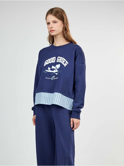 Lange snoopy pyjama in geruwde fleece - Kiabi Lange snoopy pyjama in geruwde fleece - Kiabi