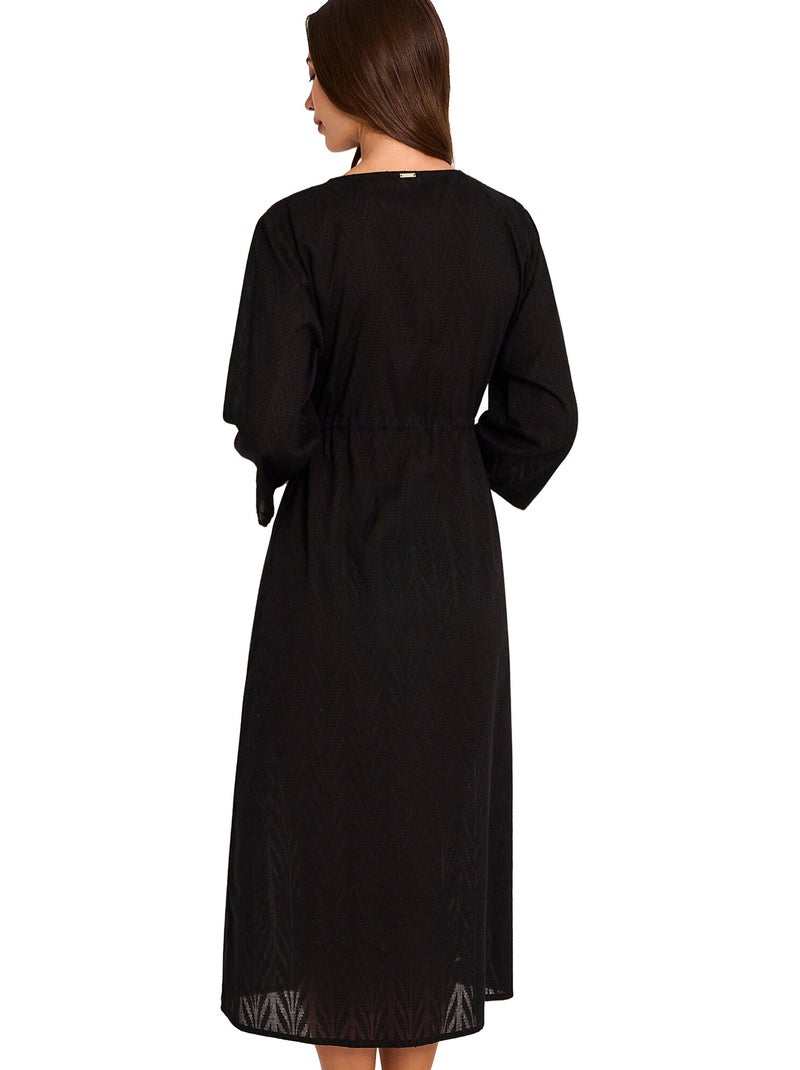 Lange strand kimono duna Zwart - Kiabi
