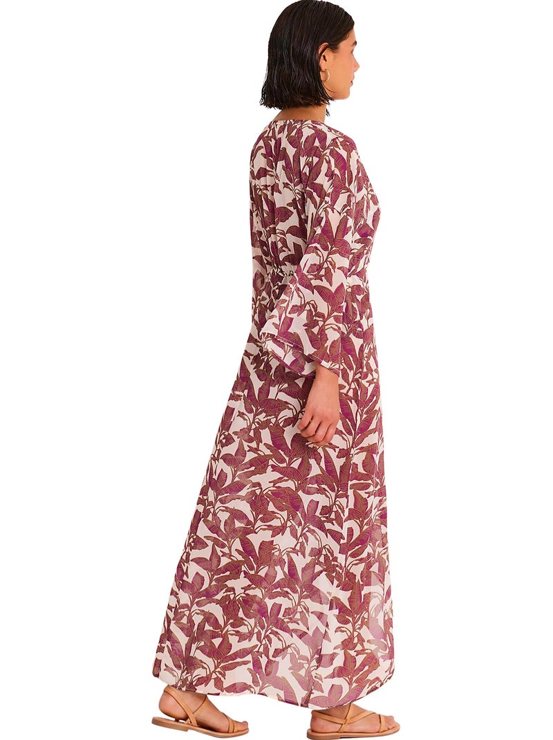 Lange strand kimono salvia Wit - Kiabi