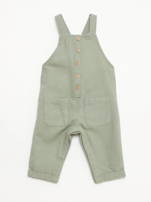 Lange tuinbroek van linnenmix - Kiabi