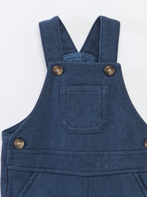 Lange tuinbroek van twill met borstzak - Kiabi