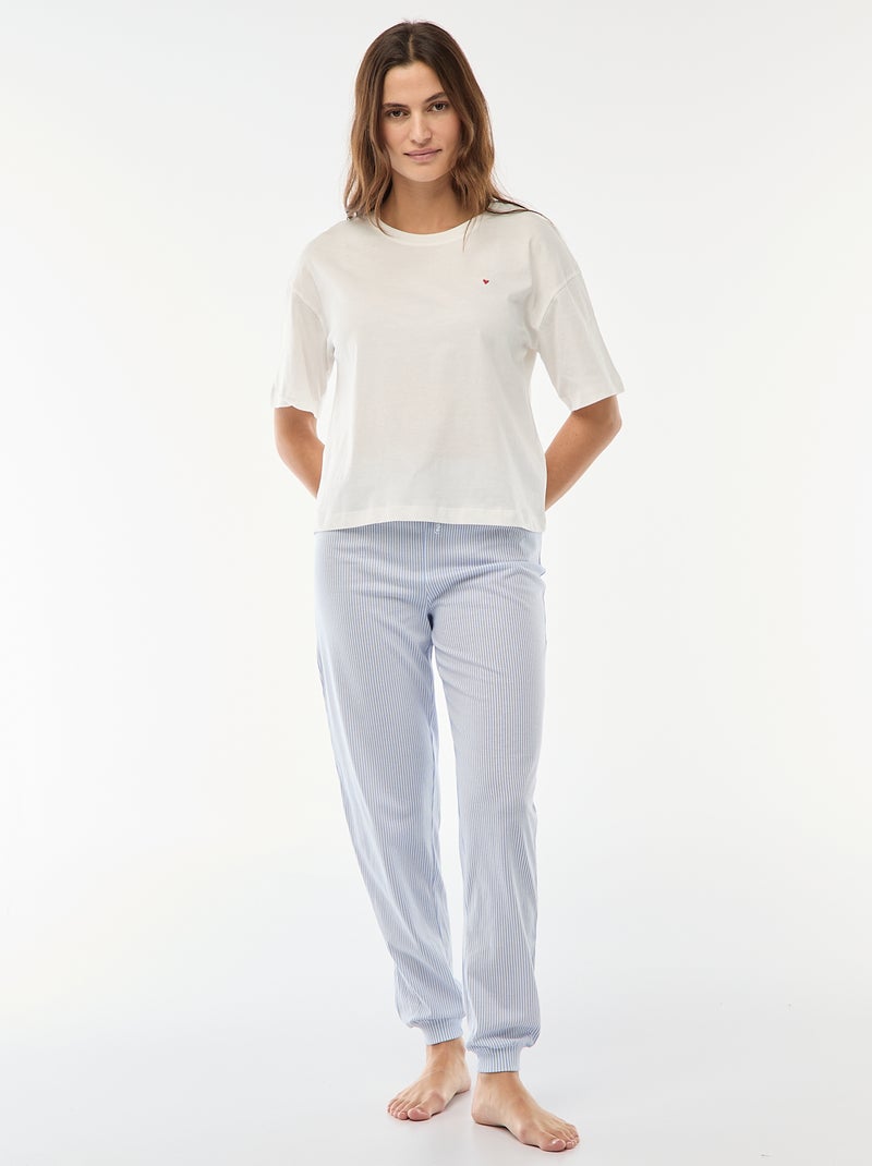 Ekouaer Damespyjama, tweedelige pyjama's, herfst en winter, dames, U-hals, meisjes, lange mouwen, met broek, Rood, XL