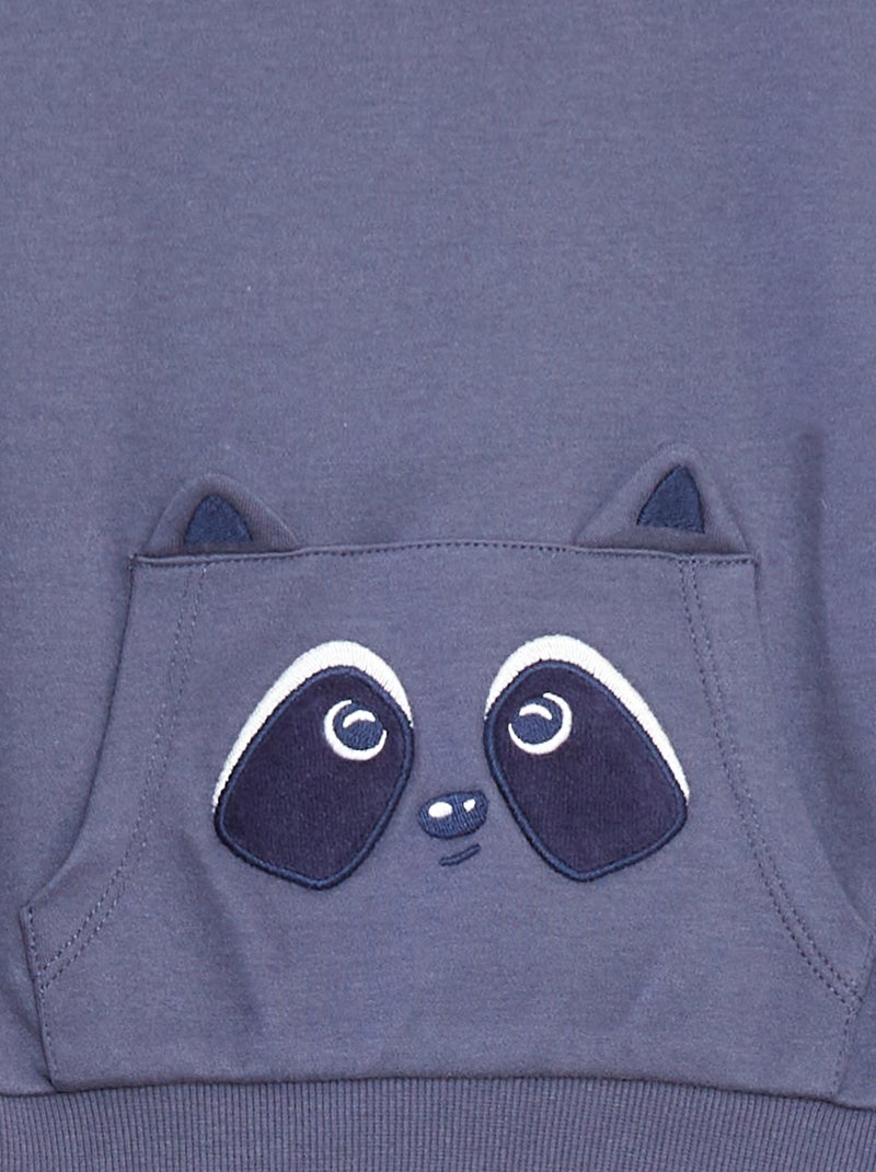 Lange, tweedelige pyjama met T-shirt + broek - 2-delig Blauw - Kiabi