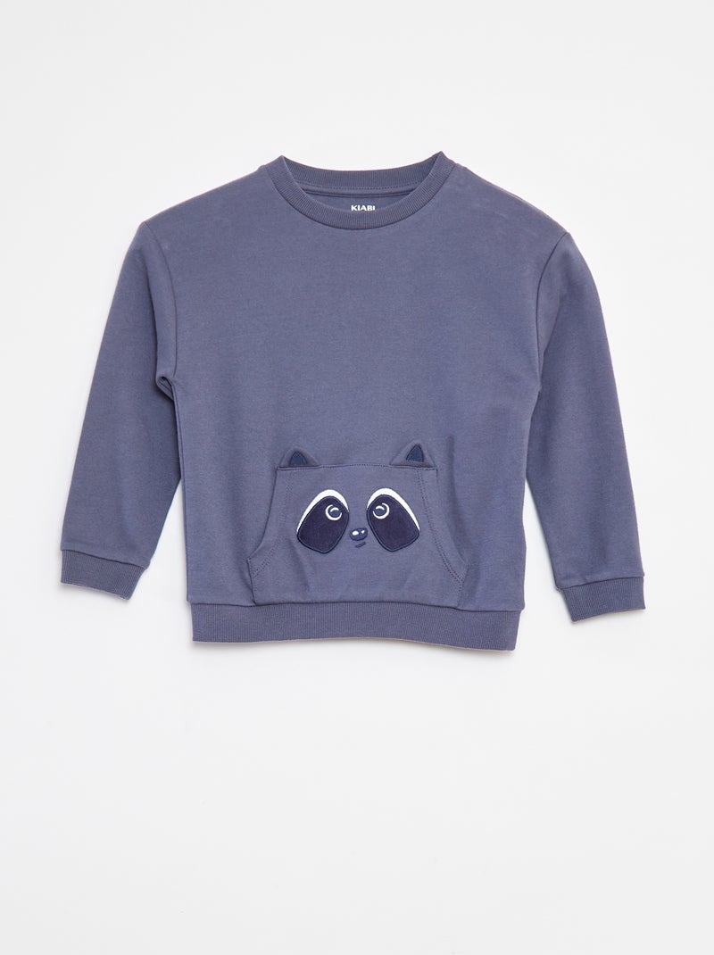 Lange, tweedelige pyjama met T-shirt + broek - 2-delig Blauw - Kiabi