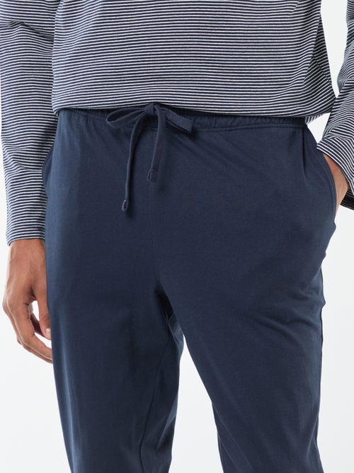 Lange, tweedelige pyjama met T-shirt + broek - 2-delig - Kiabi