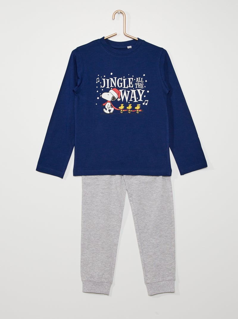Lovasy Pyjama voor heren, lange katoenen winterpyjama, tweedelige herenslaappak met ronde hals, lange mouwen, loungewear-set, donkergrijs, XL Lovasy Pyjama voor heren, lange katoenen winterpyjama, tweedelige herenslaappak met ronde hals, lange mouwen, loungewear-set, donkergrijs, XL