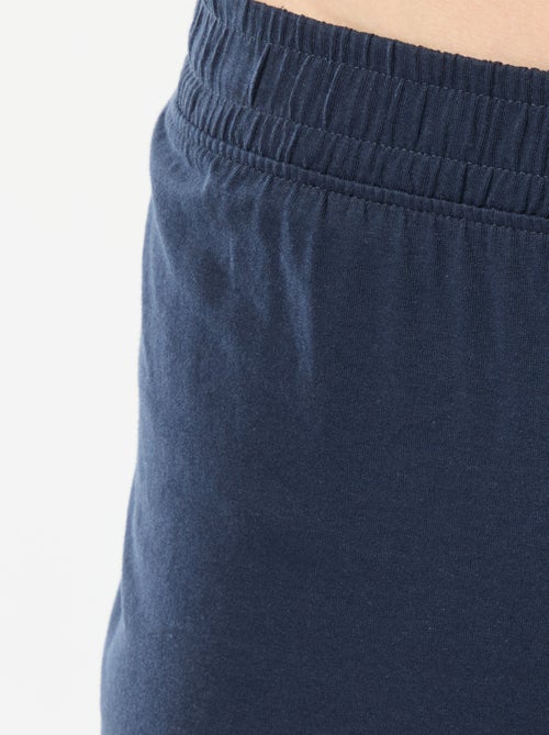 Lange, tweedelige pyjama van jersey met T-shirt + broek - 2-delig - Kiabi