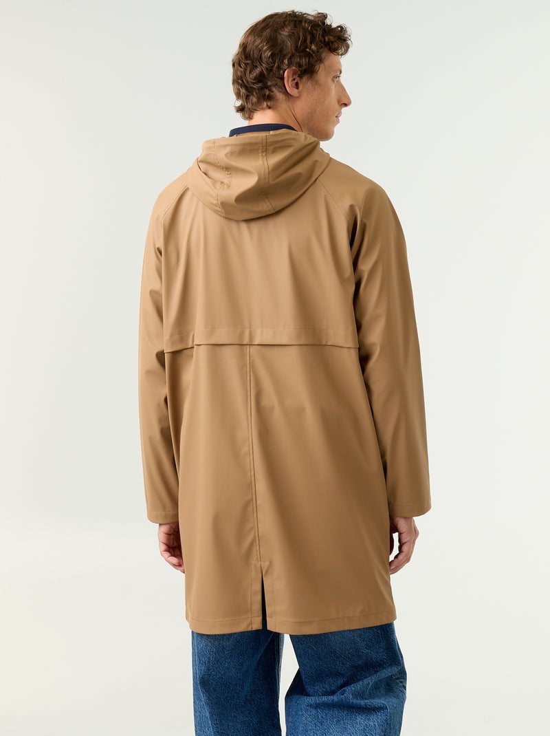 Lange waterafstotende parka Biege - Kiabi