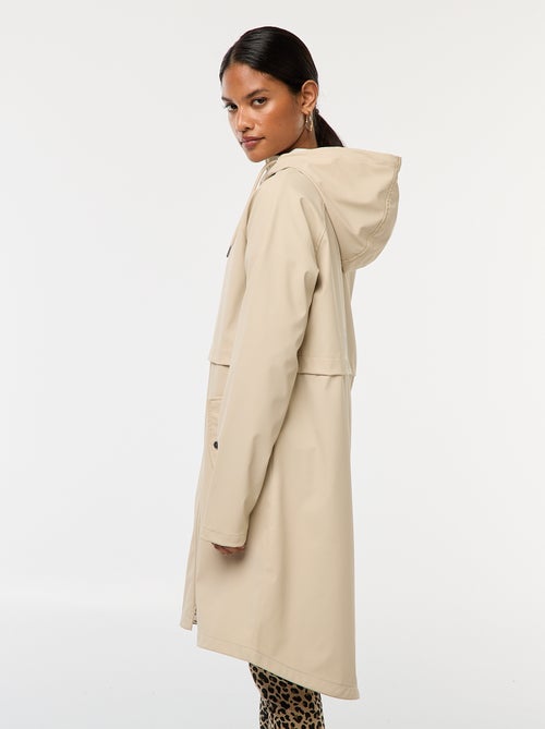 Lange, waterafstotende parka met capuchon - Kiabi