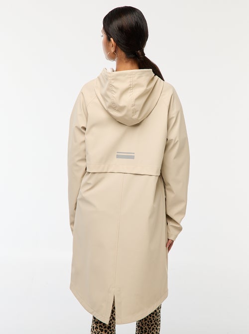 Lange, waterafstotende parka met capuchon - Kiabi