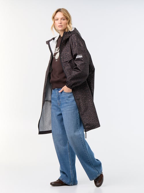 Lange waterafstotende parka met capuchon - Kiabi Lange waterafstotende parka met capuchon - Kiabi