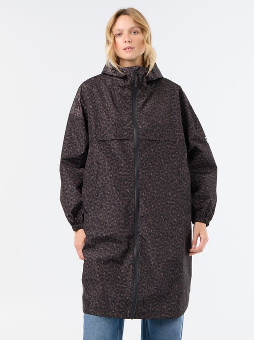 Lange waterafstotende parka met capuchon - Kiabi Lange waterafstotende parka met capuchon - Kiabi