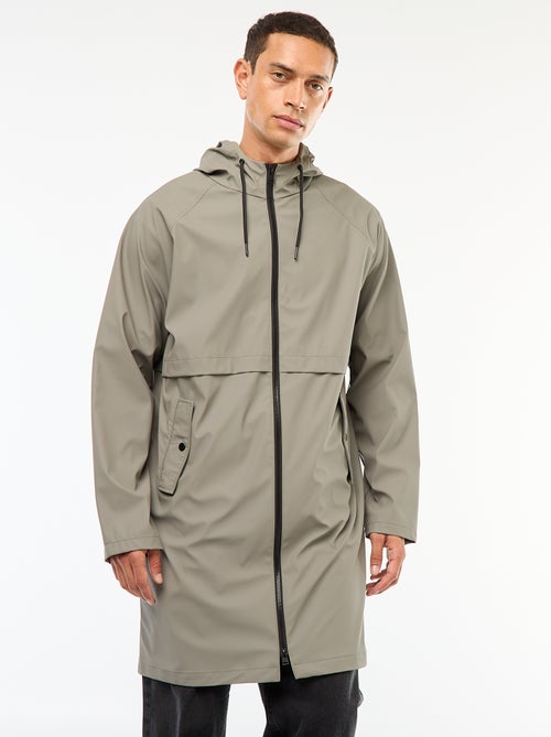 Lange, waterafstotende parka met capuchon - Kiabi