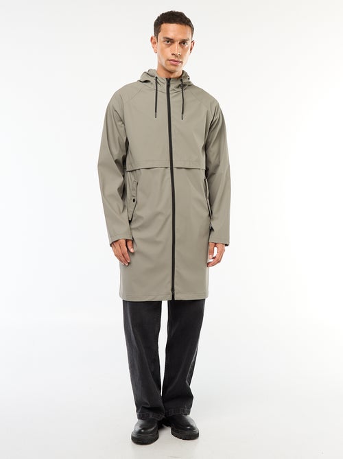 Lange, waterafstotende parka met capuchon - Kiabi