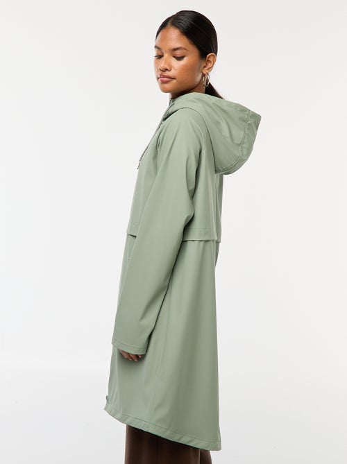 Lange, waterafstotende parka met capuchon - Kiabi