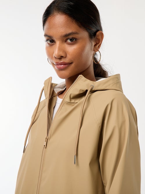 Lange, waterafstotende parka met capuchon - Kiabi