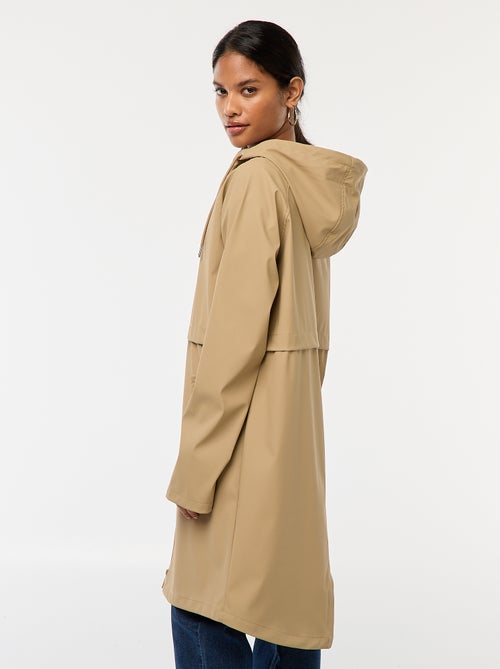 Lange, waterafstotende parka met capuchon - Kiabi