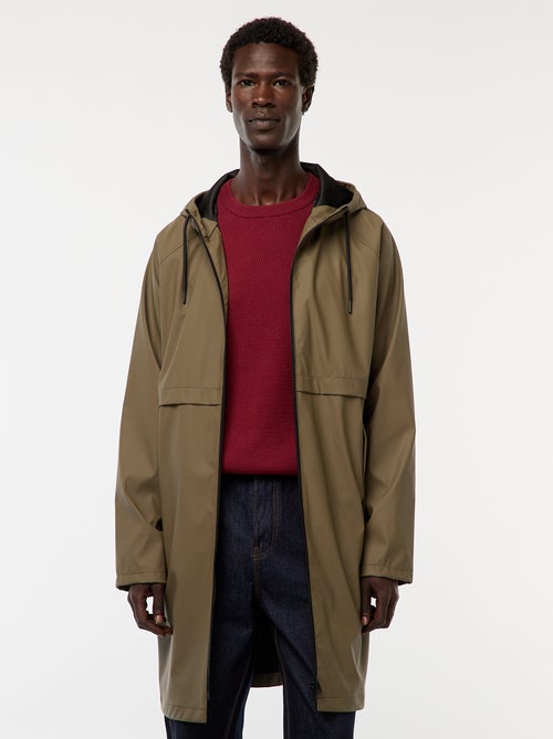 Lange, waterafstotende parka met capuchon - Kiabi