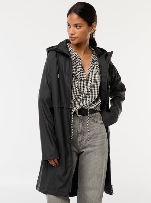 Lange, waterafstotende parka met capuchon - Kiabi