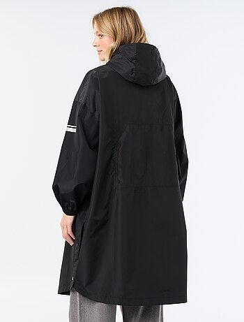 Lange waterafstotende parka met capuchon