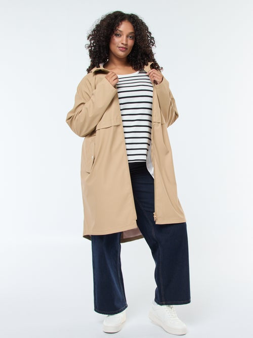 Lange, waterafstotende parka met reflecterende details - Kiabi