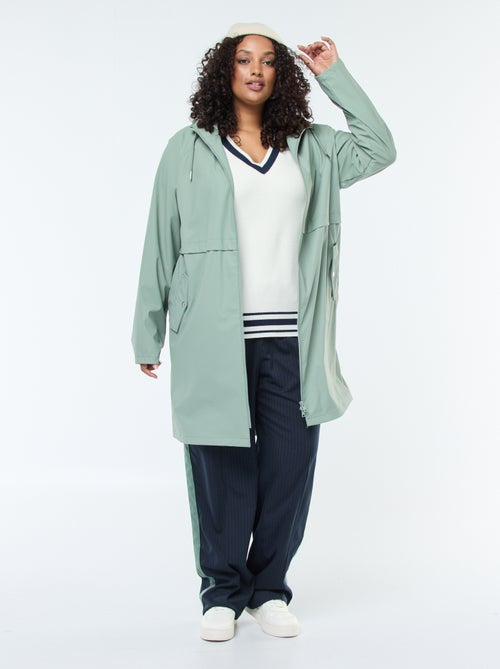 Lange, waterafstotende parka met reflecterende details - Kiabi