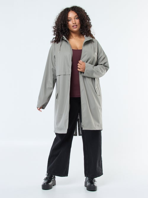 Lange, waterafstotende parka met reflecterende details - Kiabi