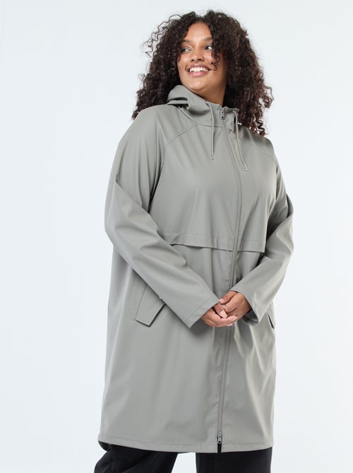 Lange, waterafstotende parka met reflecterende details - Kiabi