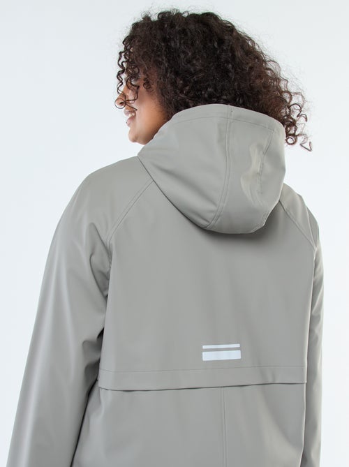 Lange, waterafstotende parka met reflecterende details - Kiabi