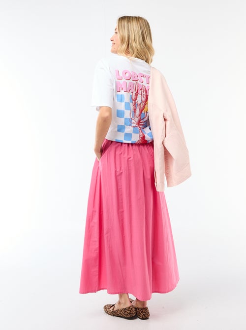 Lange, wijd uitlopende rok - Kiabi